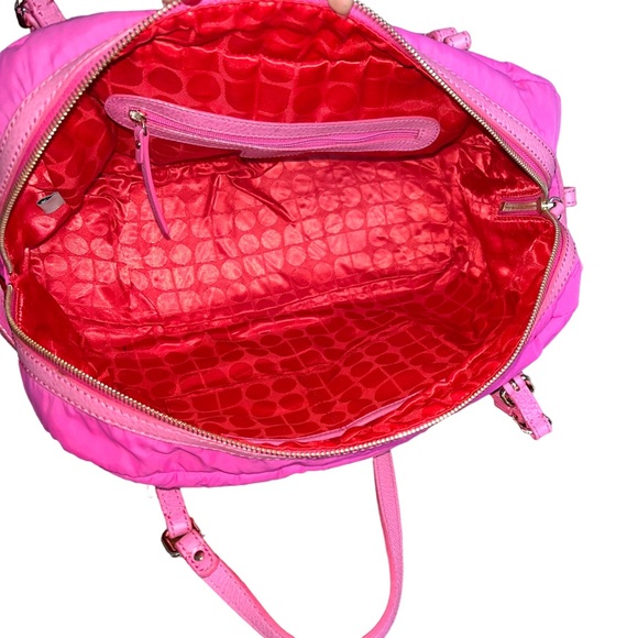 KATE SPADE Nylon Weekender Duffle Bag color Pink - Picture 9 of 14
